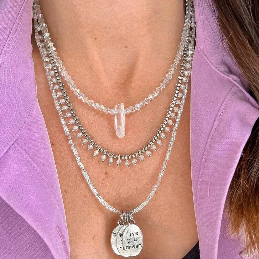 Collar corto set de medallitas