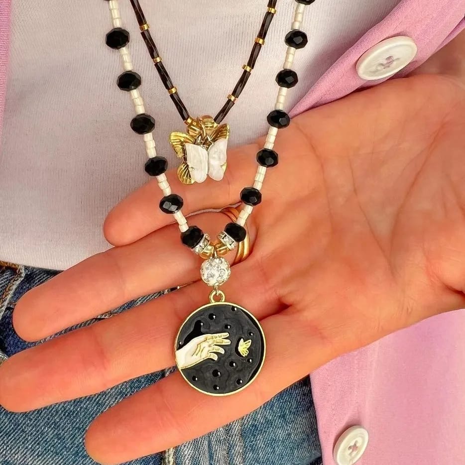 Collar dije de mariposa